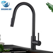 Black/Nickel Kitchen Faucet Pull Out Kitchen Sink Water Taps Single Handle Mixer Tap 360 Rotation Kitchen Shower&Column Faucets 2024 - buy cheap