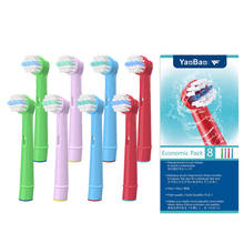 Cabezales de repuesto para cepillo de dientes Oral-B para niños, repuesto de cepillo de dientes eléctrico compatible con Advance Power/Pro Health/Triumph/3D Ex, 8 unidades 2024 - compra barato