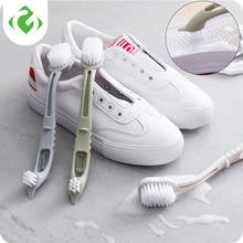 Limpiador de zapatos de doble extremo Limpieza de zapatos blancos limpiador de zapatillas de limpieza Kit de limpieza multifunción cepillo de baño Kichen herramienta 2024 - compra barato