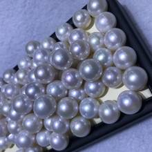 Wholesale 11-14mm Freshwater Natural Real Loose Round Shape Pearls, Fashion DIY Necklace Earrings Bracelet Ring Brooch Accessory 2024 - buy cheap