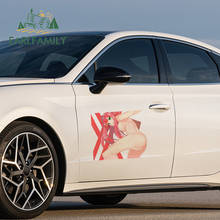 EARLFAMILY 43 см x 37 см для Дарлинг во Фране аниме девушка большой автомобиль наклейки и наклейки водонепроницаемые JDM Ван дверные наклейки декор 2024 - купить недорого