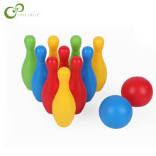 12Pcs/set Plastic adult child color bowling toys indoor entertainment sports bowling toys parent-child toys kids gifts YJN 2024 - buy cheap