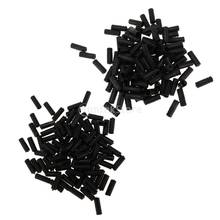 Puntas de Cable interno para palanca de cambios de freno de bicicleta, tapas de extremo de alambre, color negro, 100 piezas 2024 - compra barato