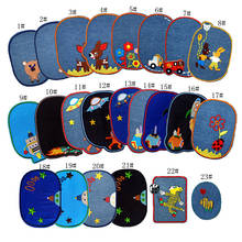 5pcs Cartoon Cloth Patch Stickers Embroidery for Clothing Applique Sew on Fabric Badge DIY Apparel Accessories 2024 - buy cheap