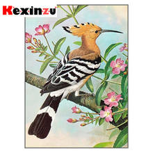 Kexinzu-pintura de diamante redondo/cuadrado, bordado 3D de "pájaro Animal", mosaico de punto de cruz, regalo 2024 - compra barato