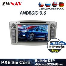 PX6 4 + 64 Glonass Android 9.0 Stereo Car DVD Player GPS De Navegação para Toyota Avensis T25 2003-2008 unidade de cabeça Multimedia Radio BT 2024 - compre barato