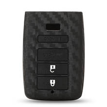 Funda para mando a distancia de coche Bilchave de 4 botones, carcasa de silicona para Honda Mugen Acura, silicona de fibra de carbono 2024 - compra barato