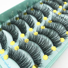 10 Pairs Handmade 3D Soft Faux Mink Hair False Eyelashes Crisscross Wispy Fluffy Lashes Extension Eye Makeup Tools #3D-84 2024 - buy cheap