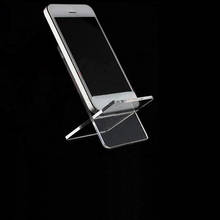 Free shipping 5pcs Mobile cell phone display stand rack Clear Acrylic phone case shoes/ Action doll holder jewelry bracket 2024 - buy cheap