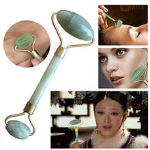 Rodillo de Jade portátil para masaje Facial, herramienta de belleza natural antiarrugas, cara, cuerpo, cabeza y pie, 1 unidad 2024 - compra barato