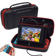 Capa para nintendo switch, bolsa de armazenamento de pu portátil, acessório de console, bolsa de transporte com suporte para carregamento 2024 - compre barato