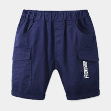 Knee Length Cargo Pants for Boy Summer Cotton Elastic Waist Casual Kids Short Trousers Children's Clothing 2024 - buy cheap