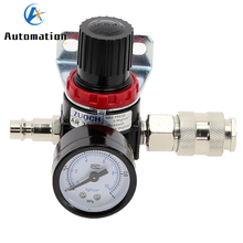 AR2000 1/4" Thread BSP Pneumatic Air Compressor Pressure Regulator Reduction Valve 4MM-16MM Connector Fittings EU Type 2024 - buy cheap