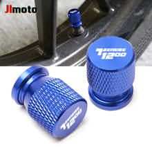 Tampa para válvula de pneu de alumínio, com logo cnc, tampa de porta de ar, acessórios de motocicleta para yamaha super tenere 1200 tenere 1200 xt 1200z 2024 - compre barato