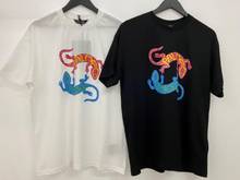 Мужская и женская футболка в стиле хамелеон с коротким рукавом и круглым вырезом, подарок парной 2024 - купить недорого