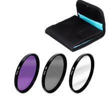 3 in 1 37 43 46 49 52 55 58 62 67 72 77 82mm Lens Filter Kit UV CPL FLD Set with Bag for Cannon Sony Pentax Nikon Camera Lens 2024 - buy cheap