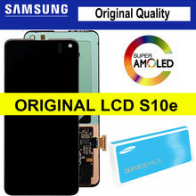 Pantalla LCD 100% Original de 2280x1080 para SAMSUNG Galaxy S10E, G970F/DS, G970U, G970W, piezas de reparación de digitalizador con pantalla táctil de SM-G9700 2024 - compra barato