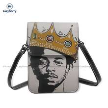 Bolsa de ombro kendrick lamar feminina, bolsa de viagem em couro com bolsa para celular, estética 2024 - compre barato