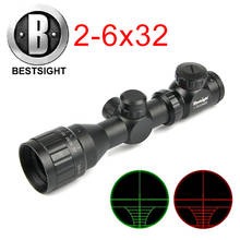 Bestsight 2-6x32 Hunting Scope with Red Green Mil-dot Sight Rifle Scope for Outdoor Optic Sight Scope 2024 - buy cheap