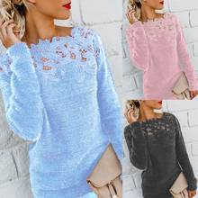 Autumn Long Sleeve Jumper Knitted Pullover Sweater Women Casual Thin Sweater Femme Knitwear Sweater 2024 - buy cheap