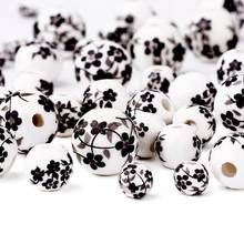pandahall 50pcs Spacer Charm Beads Porcelain Loose Beads for Necklaces Jewelry Making Round 6-12mm Hole: 2mm 2024 - buy cheap