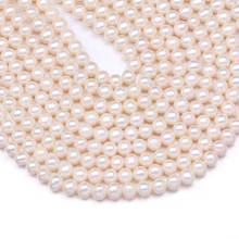 Wholesale Natural Freshwater Pearl Beading Round Shape Loose Spacer Beads For Jewelry Making DIY Bracelet Neckalce Accessories 2024 - buy cheap