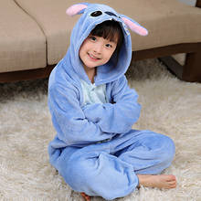 kids pajamas children sleepwear baby pajamas sets boys girls animal Blue Stitch pyjamas pijamas nightwear clothes kids Onesies 2024 - buy cheap