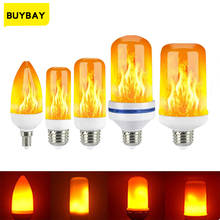 2021 New E27 Flame Bulb LED Dynamic Flame Effect Fire Light Bulbs Corn Bulb Creative Flickering Emulation Decor LED Lamp Lights 2024 - buy cheap