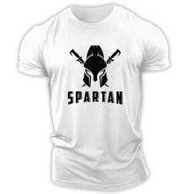 Men's 3D T-shirt Retro Spartan Short Sleeve T-shirt Casual Harajuku Black and White T-shirt Men's Street Retro Top 2024 - buy cheap