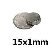 10/20/50 pces 15x1mm ímãs poderosos 15mm x 1mm ímã maioria do neodímio da folha 15x1 ndfeb permanente forte magnético 15*1mm 2024 - compre barato