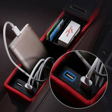 Caja de almacenamiento USB para asiento de coche, organizador de accesorios para Audi A4, A5, A6, A7, A8, Q3, Q5, Q7, S3, S4, S5, S6, S7, S8, TT, TTS, RS4, RS5, RS6, oferta 2024 - compra barato