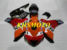 Kit carenagem da motocicleta para cbr1000rr 08 09 10 11 cbr 1000rr 2008 2009 2011 abs vermelho laranja carroçaria + presentes ky26 2024 - compre barato