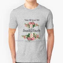 Take Off Your Kilt And Call Me Sassenach Flirty Outlander Fun T Shirt 100% Pure Cotton Outlander Sassenach Outlander Show 2024 - buy cheap