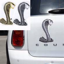 Zinc Alloy Car Stickers Auto Universal Accessories Bumper Emblem Logo Window Cobra Snake sticker Metal Emblem Badge Decals 2024 - buy cheap