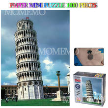 The Leaning Tower of Pisa Mini 1000 Pieces Puzzle Paper Jigsaw Puzzle Adult Puzzles Architectural Landscape Puzzle 2942cm Toy 2024 - buy cheap