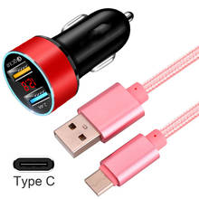 USB Phone Cable Type C Charging QC 3.0 Car Charger Cable For Xiaomi 11 10T 10 9 Redmi Note 10 9 8 Pro 8T Car Charger Cable 2024 - buy cheap