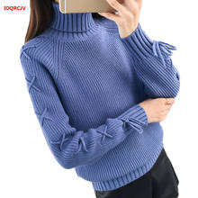 Turtleneck Women Sweater Winter Warm Female Jumper Thick Loose  Long Sleeve Knitted Pullover Top Pull Femme Sweater Coat W1355 2024 - buy cheap