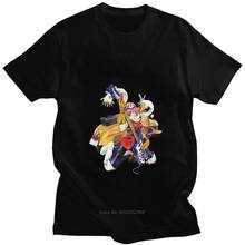 Classic Male Fooly Cooly Haruko T-Shirt Short-Sleeve O-neck Cotton Tshirt Casual Japan Anime Manga FLCL Tee Shirt Harajuku Gift 2024 - buy cheap