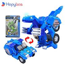 Dinosaur Transformation Plastic Robot car  Action Figure Fighting vehicle with sound and LED light Toy Model Gifts For Boy&Kids 2024 - buy cheap