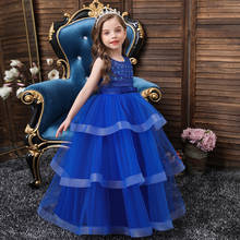 Children's Princess Dress Child  In The Big  Net Sarong Girl Catwalk Performance Costumes flower girl dress 2024 - buy cheap