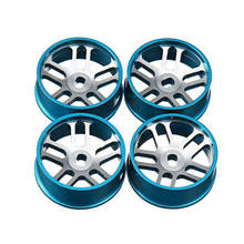 Cubos de roda de metal jantes de pneu para 1/28 wltoys p929 p939 k969 k979 k989 k999 kyosho MINI-Z rc peças de carro acessórios 2024 - compre barato