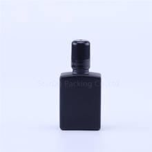 Rolo preto de 30ml na garrafa de perfume, garrafa rollon de óleo essencial âmbar de 30cc, recipiente pequeno de rolo de vidro 2024 - compre barato