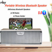 Altavoz portátil NBY 8820 con Bluetooth, Radio FM, altavoces inalámbricos de exterior, Subwoofer 3D estéreo, música, altavoz envolvente, soporte para teléfono 2024 - compra barato