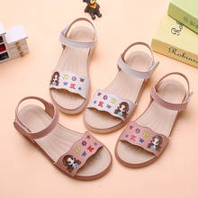 Baby Girls Sandals soft open toe Children Sandal Summer  Beach shoes of Leather School Outdoor Casual shoe STQ032 2024 - buy cheap