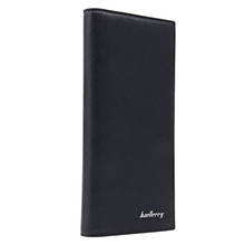 Super Slim Business Leather Clutch Long Wallet Bifold ID Card Holder Men Purse LX9F 2024 - buy cheap