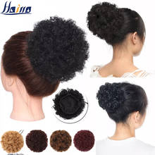 Hojaldre Afro corto de pelo sintético para mujer, extensión de cabello con Clip, coleta rizada, 6 "y 8" 2024 - compra barato