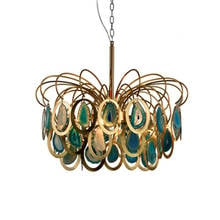 Modern Chandelier Lighting Luxury Scandinavian Iron Agate Designer Light for Living Room Dinning Room Luminaire for Foyer Room 2024 - buy cheap