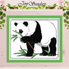 Panda(2) Patterns Counted Cross Stitch 11CT 14CT Cross Stitch Sets Wholesale Animal Cross-stitch Kits Embroidery Needlework 2024 - buy cheap