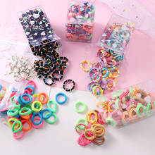 50PCS/Lot 3CM Children Cute Small Ring Rubber Bands Tie Gum Ponytail Holder Elastic Hair Jewelry Girls Headwear Hair Accessories 2024 - buy cheap