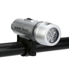 5 LED Waterproof Power Beam Bike Front Light 2 Modes Headlight Torch Flashlight Bicycle Front Headlight 2024 - buy cheap